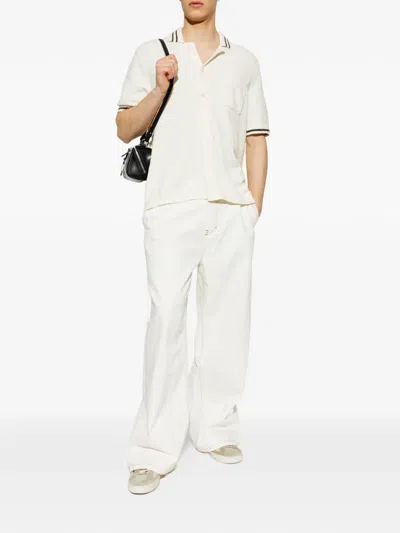 Samsoe & Samsoe Short Sleeve Shirt In White