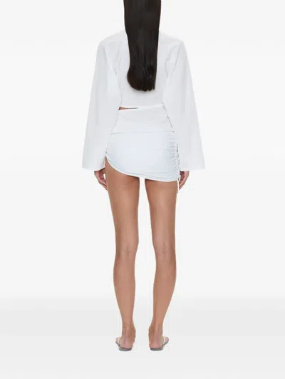 Christopher Esber Orbit Ruched Top In White