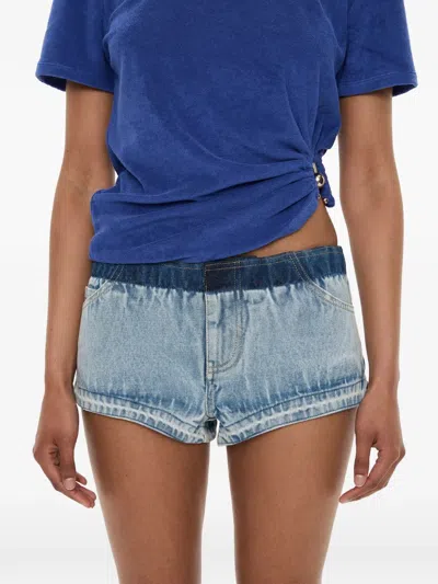Christopher Esber Reconstruct Denim Shorts In Brown