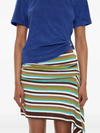 Christopher Esber Orbit Crew Neck T-shirt In Brown