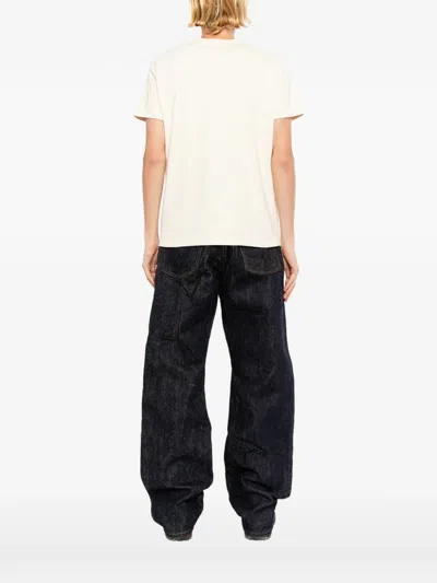 Samurai Jeans Crew-neck T-shirt In Neutral