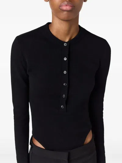 Stella Mccartney Button-placket Cut-out Top In Multi