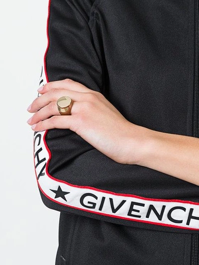 Shop Givenchy Flat Top Signet Ring - Metallic