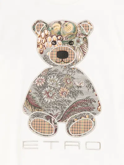 Etro Teddy Bear-patch T-shirt In White