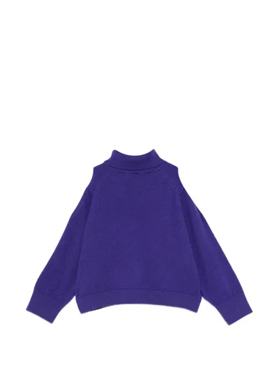 Pucci Junior Cold-shoulder Logo Sweater In Pattern