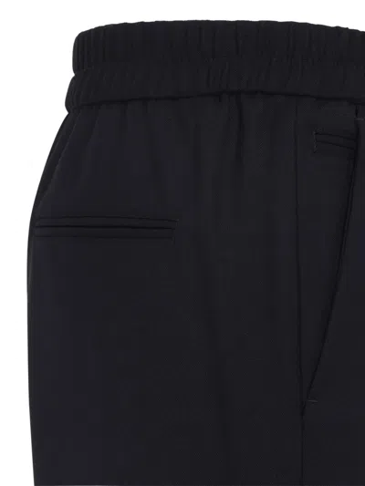 Paul Smith Elasticated Wool Trousers In Multi