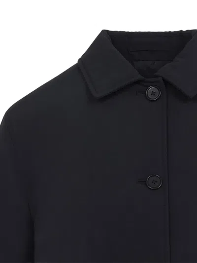 Jil Sander Button-up Collared Jacket In Black