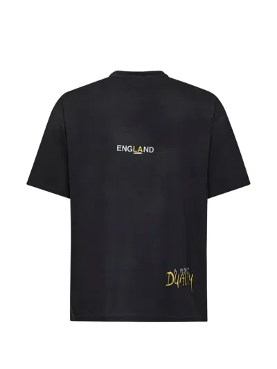 Represent Graphic-print Distressed-effect T-shirt In Black