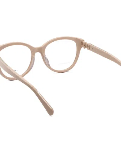 Stella Mccartney Square-frame Chain-link Glasses In Pink