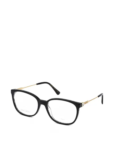 Jimmy Choo Rectangle-frame Glasses In White