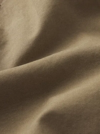 Frame Pleated Twill Skirt In Multi