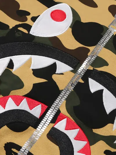 A Bathing Ape Shark 1st Camo Sweatshirt In Multi