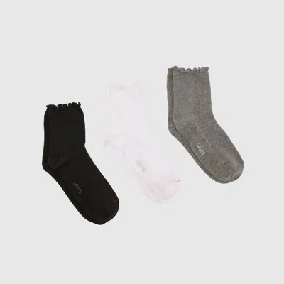 Levi's Short Cut Lettuce Socks (3 Pack) In Multi