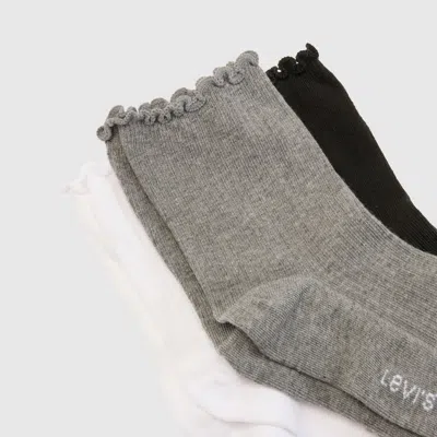 Levi's Short Cut Lettuce Socks (3 Pack) In Multi