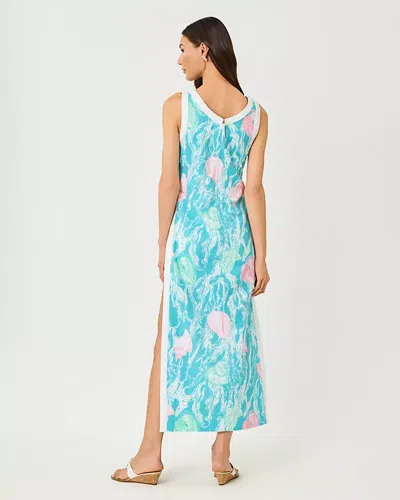 Lilly Pulitzer Eleanora Maxi Shift Romper In Blue