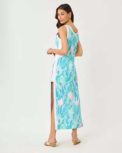 Lilly Pulitzer Eleanora Maxi Shift Romper In Blue