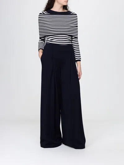 Max Mara Wool Trousers In Blue