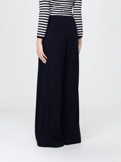 Max Mara Wool Trousers In Blue