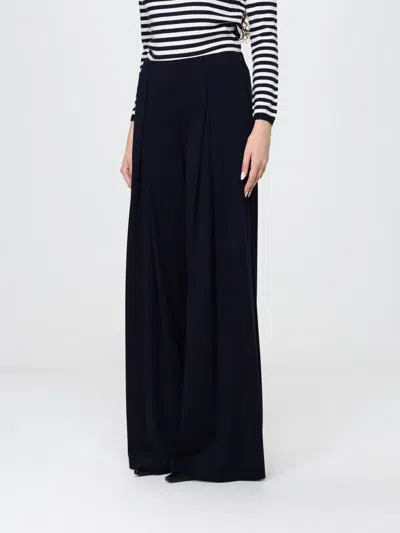 Max Mara Wool Trousers In Blue