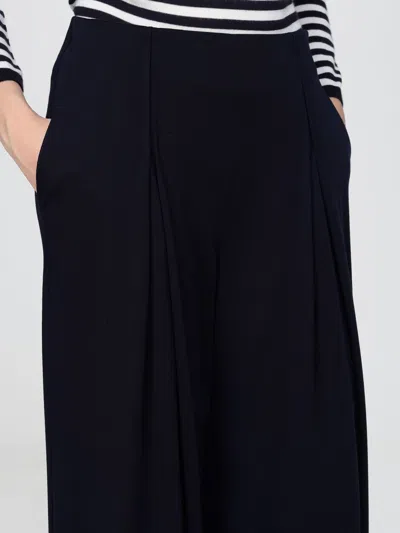 Max Mara Wool Trousers In Blue