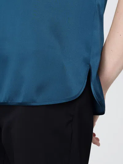 Mm Max Mara Silk Blouse In Brown
