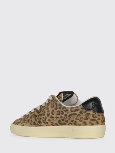 Autry Windscape Low Sneakers In Leopard And Black Suede In Animal Print
