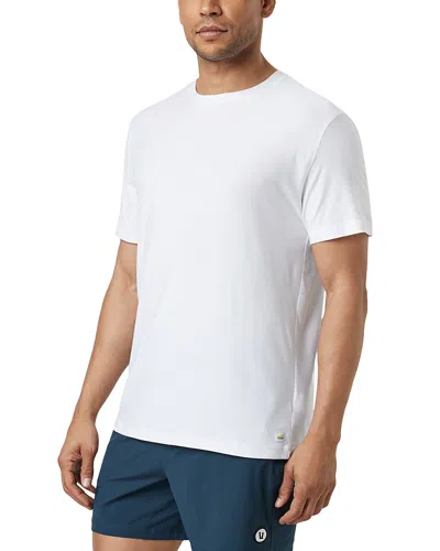 Vuori Strato Short Sleeve Tech Tee In Grey In White