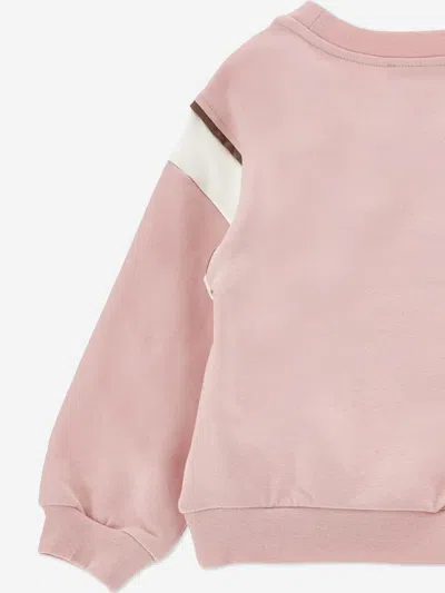 Monnalisa Kids' X Pixar Crystal-embellished Graphic-print Sweatshirt In Pink