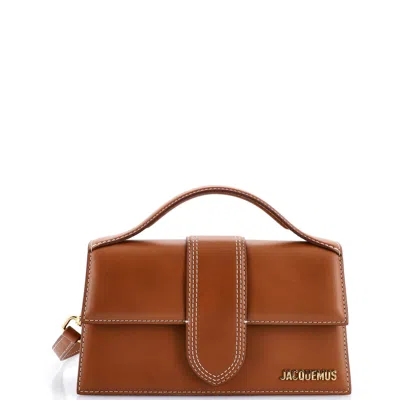 Jacquemus Le Grand Bambino Leather Crossbody Bag In Brown