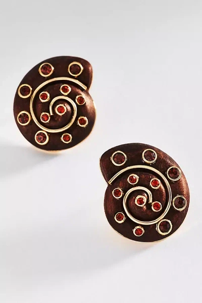Baublebar High Tide Shell Statement Earrings In Brown