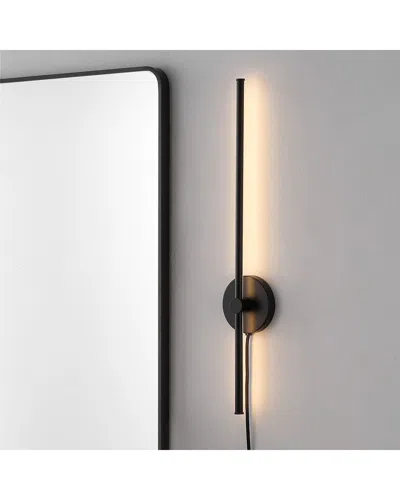 Jonathan Y Anton 1-light Modern Minimalist Iron Adjustable Bar Integrated Led Plug-in Sconce
