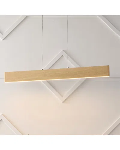 Jonathan Y Draper Led Pendant In Brown