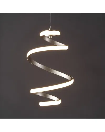 Jonathan Y Whirl Led Pendant In Gold