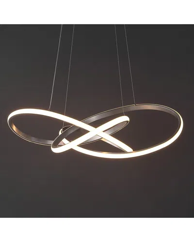 Jonathan Y Alexia Led Pendant In Silver