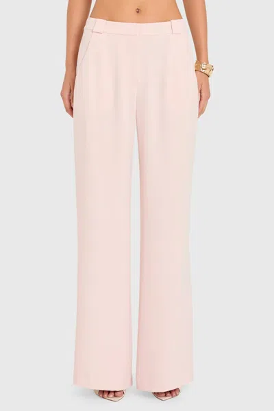 Amanda Uprichard Saddler Pants In Mochi In Pink