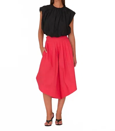 Secular Rafa Relaxed Short In Red In Red