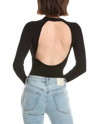 Balmain Buttoned Halter Bodysuit In Black