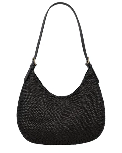 Dragon Diffusion Luna Mezza Leather Shoulder Bag In Brown