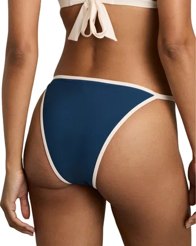 Reiss Bianca Contrast Trim Fixed Swimsuit In Multi