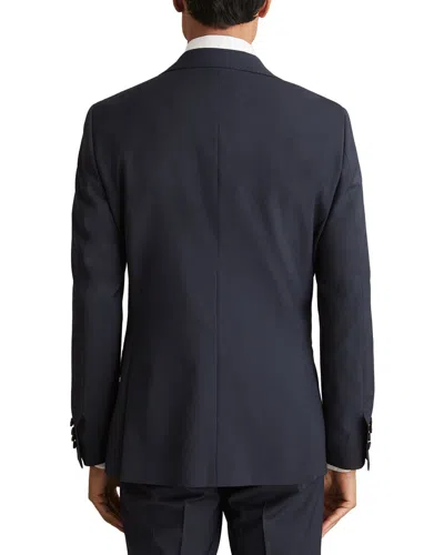 Reiss Dream Peak Blazer Wool-blend Formal Jacket In Blue