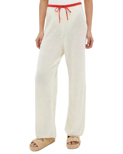 Onia Drawstring Linen Pant In White