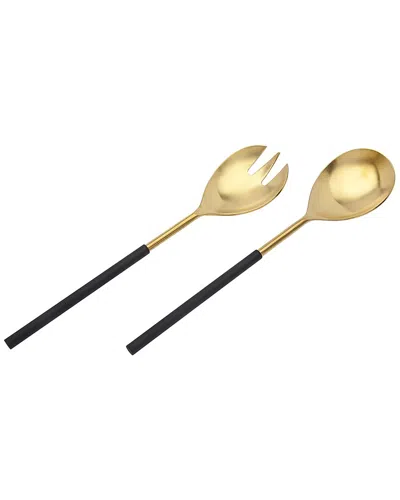 Godinger Encalmo Salad Servers No Color No Color In Gold