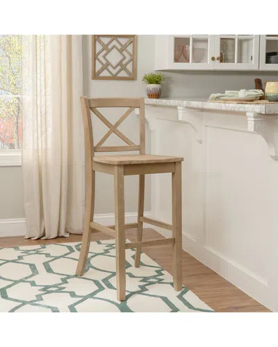 Linon Torino X-back Bar Stool