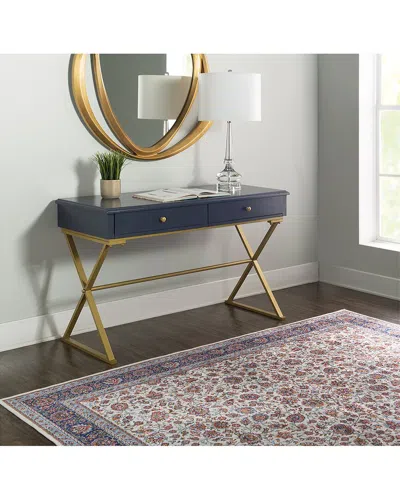 Linon Emma Desk In Blue