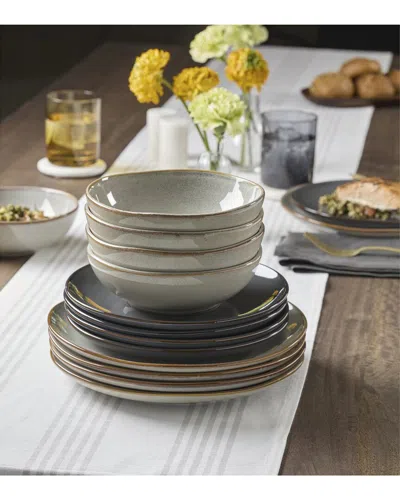 Oneida Organic Shades 12pc Dinnerware Set In Multi