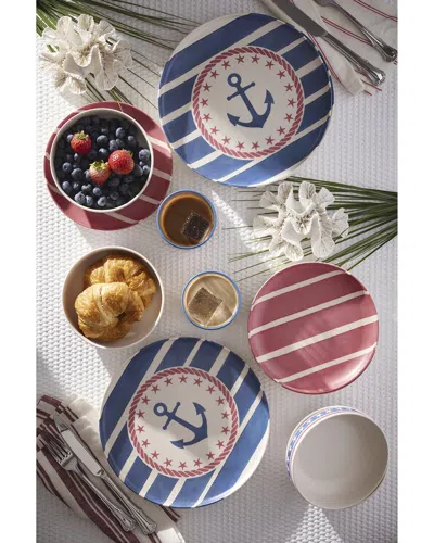 Oneida 24/7 Melamine Aweigh We Go 12pc Dinnerware Set In Multi