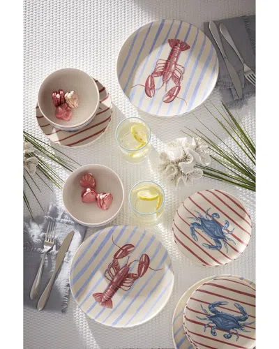 Oneida 24/7 Melamine Wharfside 12pc Dinnerware Set In Multi