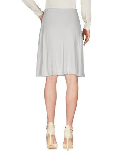 Shop Emporio Armani Knee Length Skirt In Grey