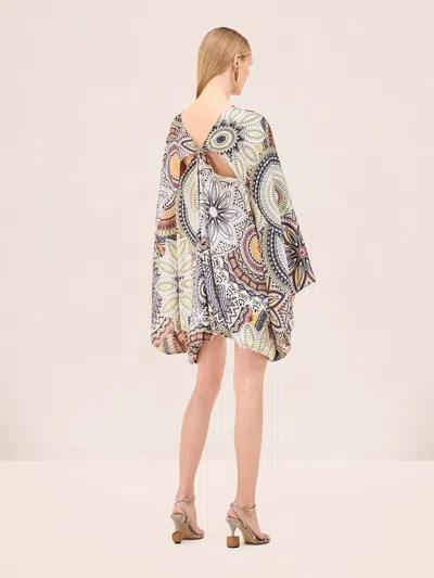 Alexis Marivelle Caftan Medallion Print In Gray