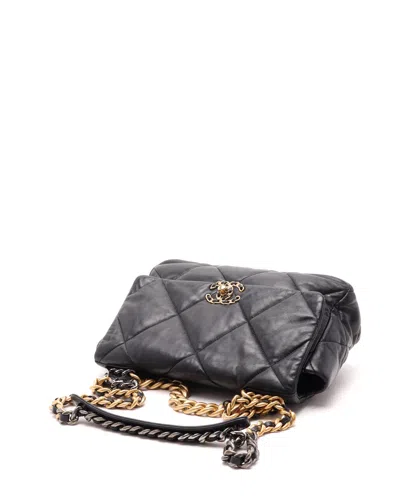 Pre-owned Chanel 19 Medium Bag In Black